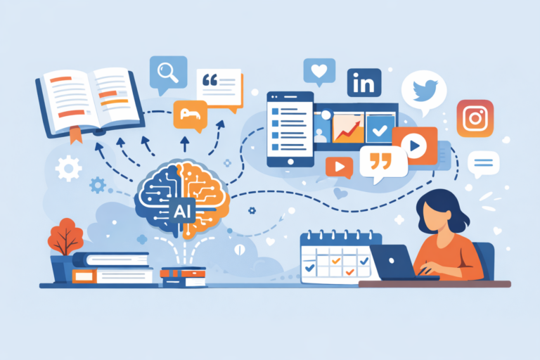 Repurpose Your Book Into Social Posts with AI