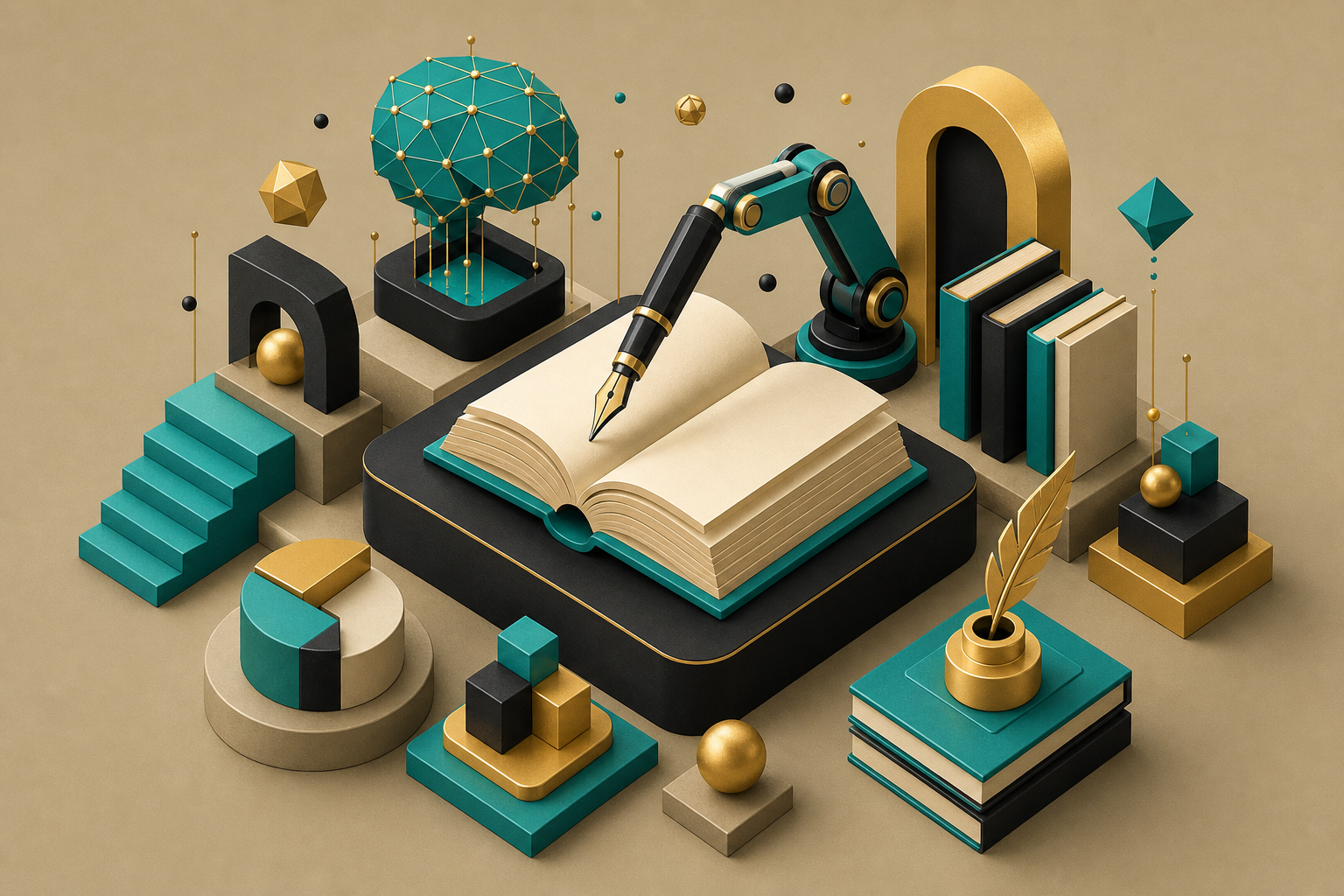 using AI to write a book — illustrated guide for self-published authors