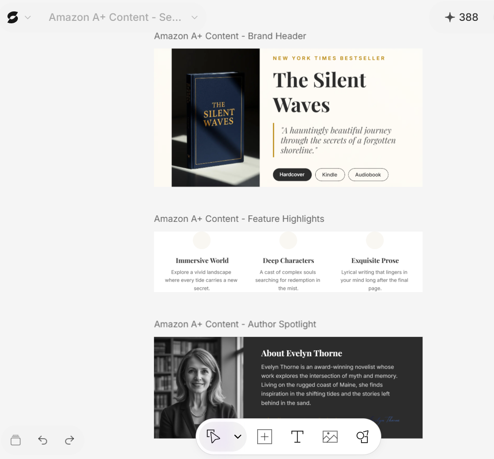 Amazon A+ content generated with Veeso.ai