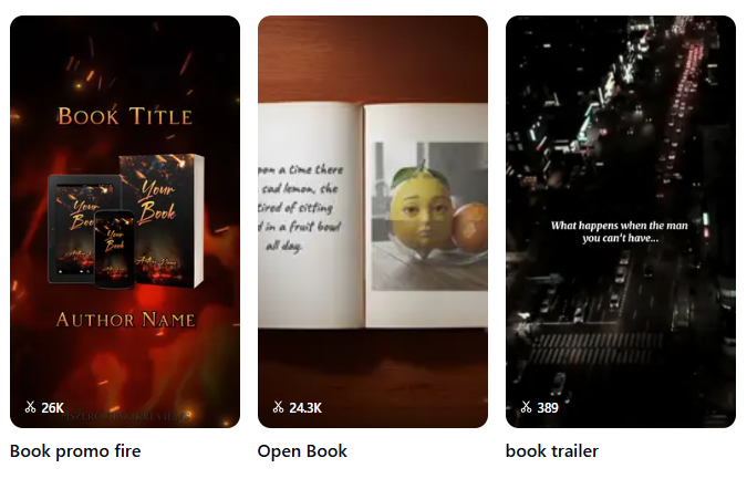 Book trailers with CapCut
