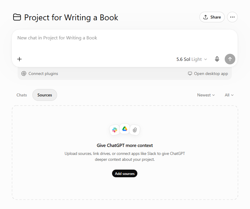 ChatGPT project - example