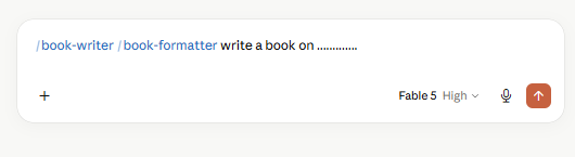 Claude book writing skill - example